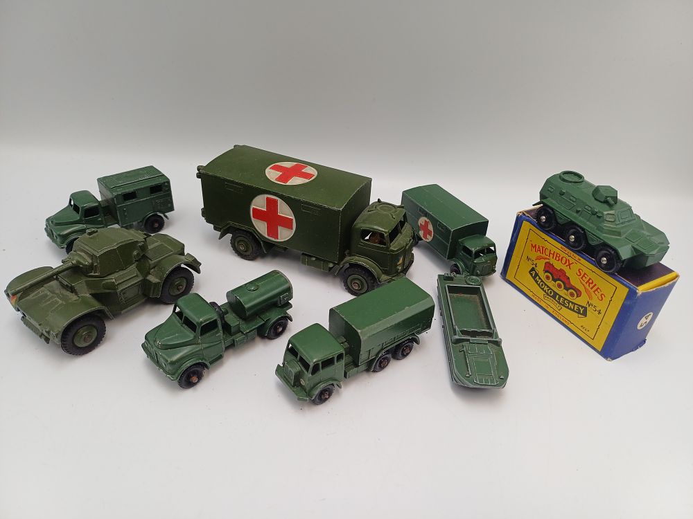 Lot 856: A Collection of Matchbox Series Die-Cast Military Vehicles by Lesney