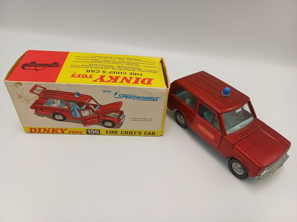 Lot 867: Dinky Toys 195 Range Rover Fire Chief's Car with Speedwheels