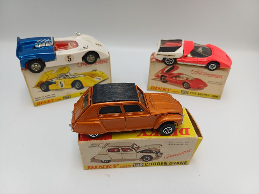 Lot 887: Three Dinky Toys Die-Cast Model Vehicles with Original Boxes, 149, 202 and 223