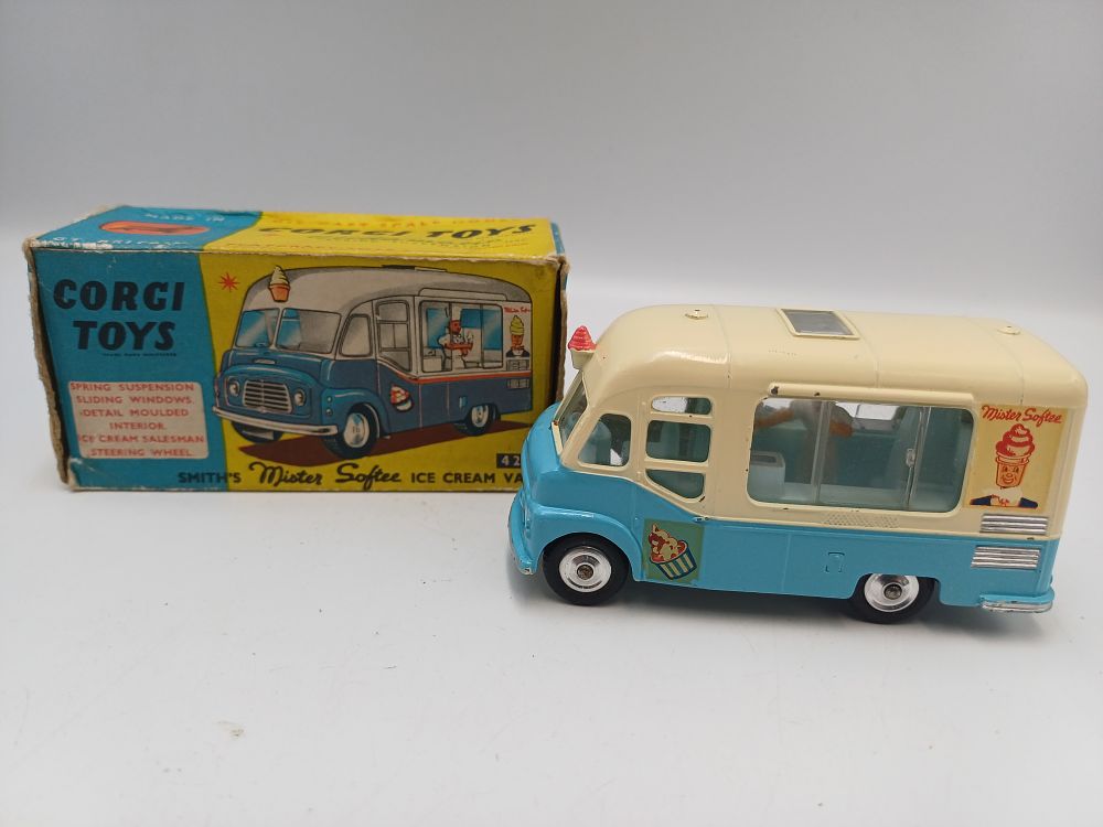 Lot 888: Corgi Toys 428 Smith's Mister Softee Ice Cream Van