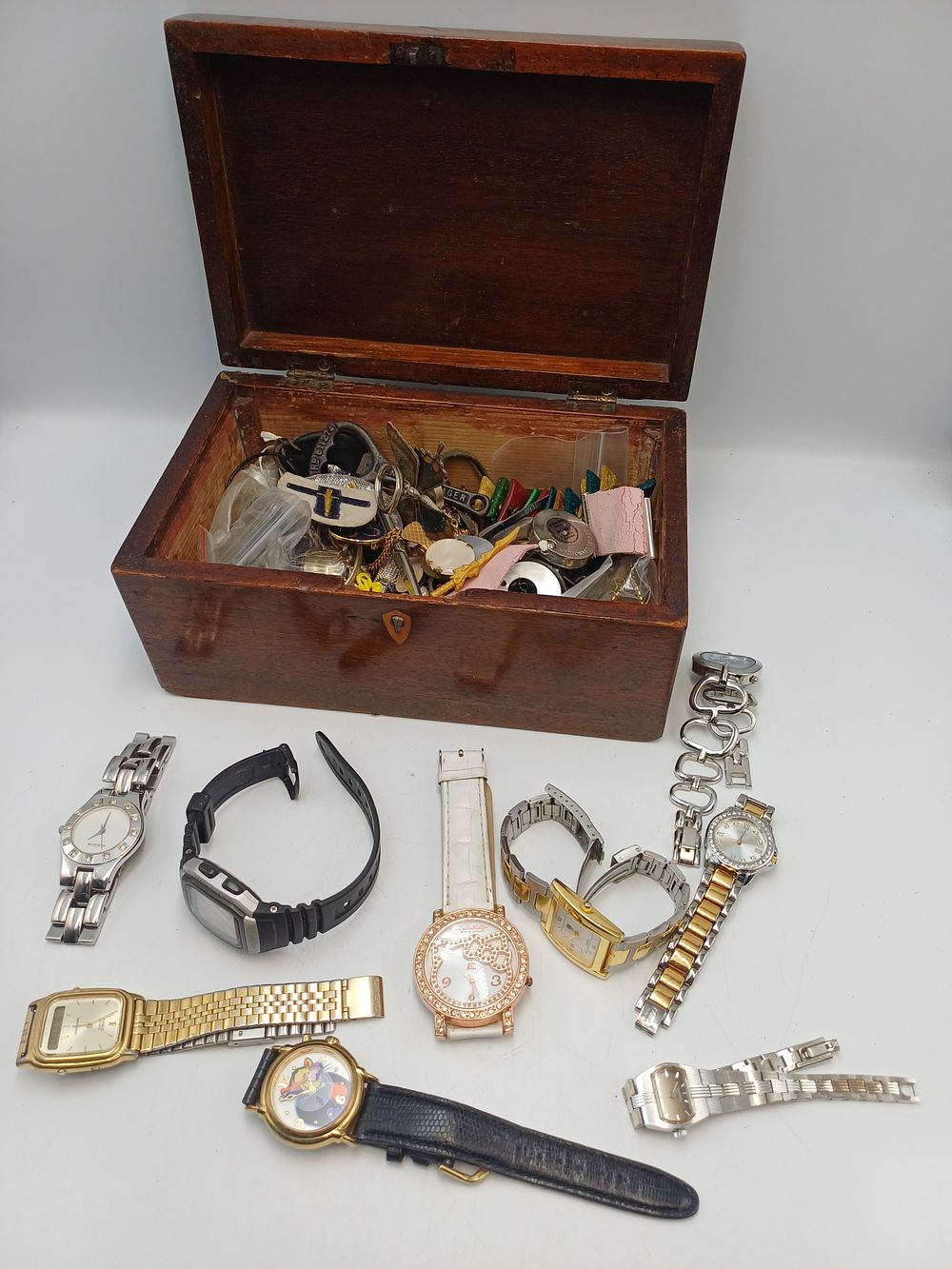 Lot 907: Casio and Fashion Wristwatches with a Large Collection of Costume Jewellery