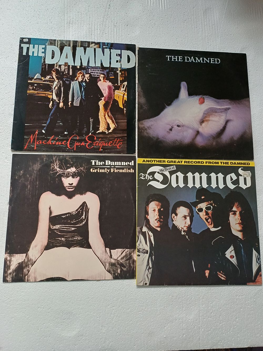 Lot 915: A Collection of The Damned Vinyl LPs and 12 Inch Single