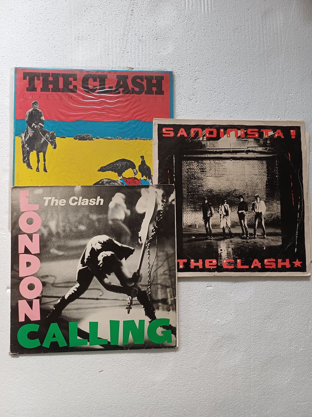 Lot 918: A Group of The Clash Vinyl LP Records, CBS, 1978-1980