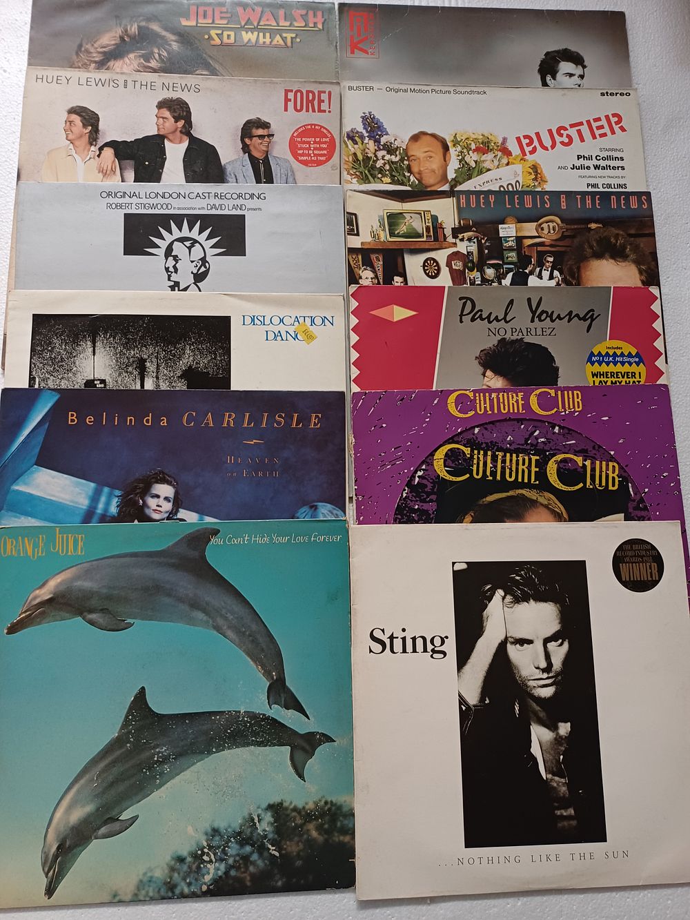 Lot 922: A Collection of Rock and Pop Vinyl LP Records, 1970s and 1980s