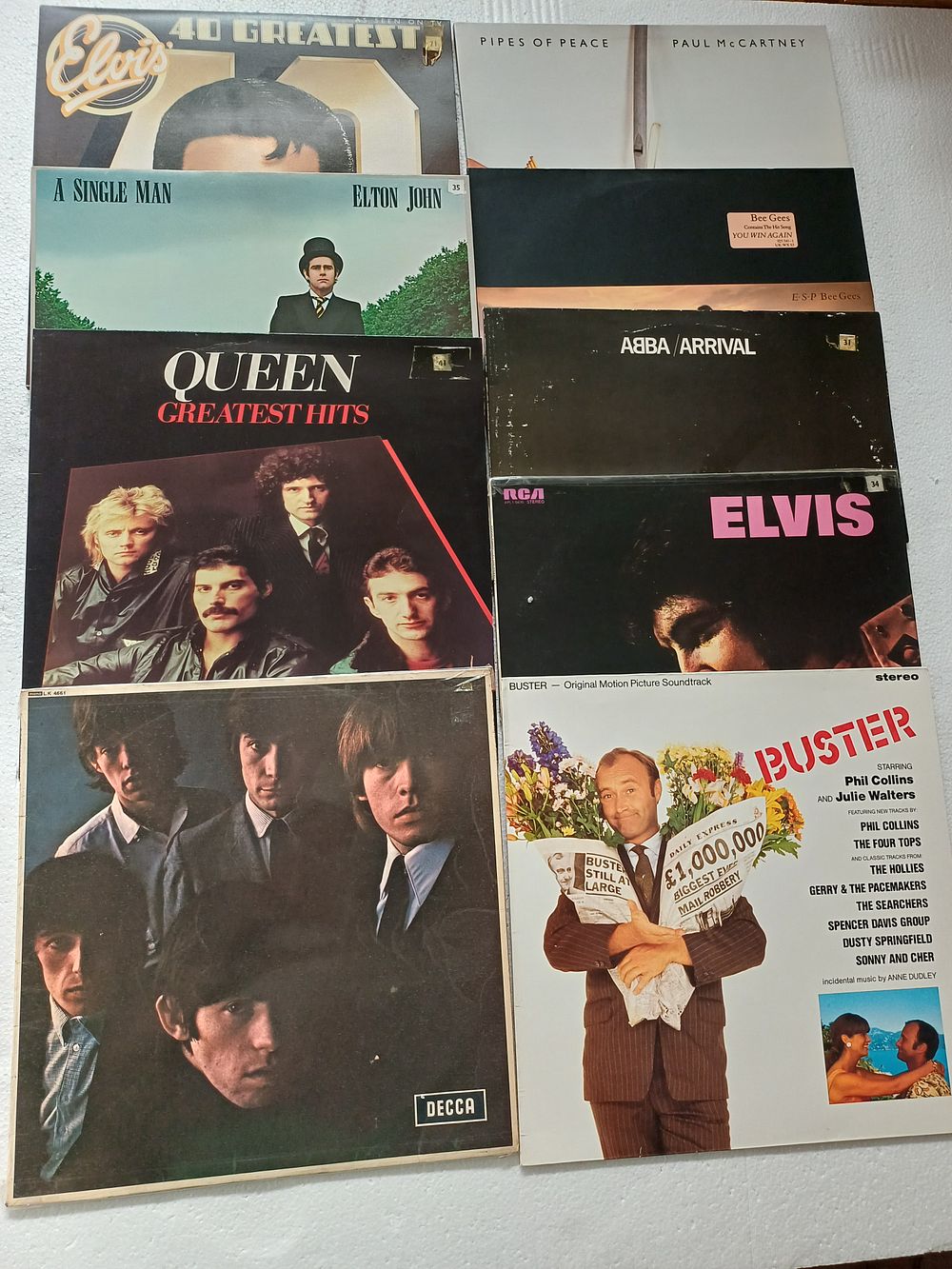 Lot 924: A Collection of Rock and Pop Vinyl LPs, 1960s-1980s