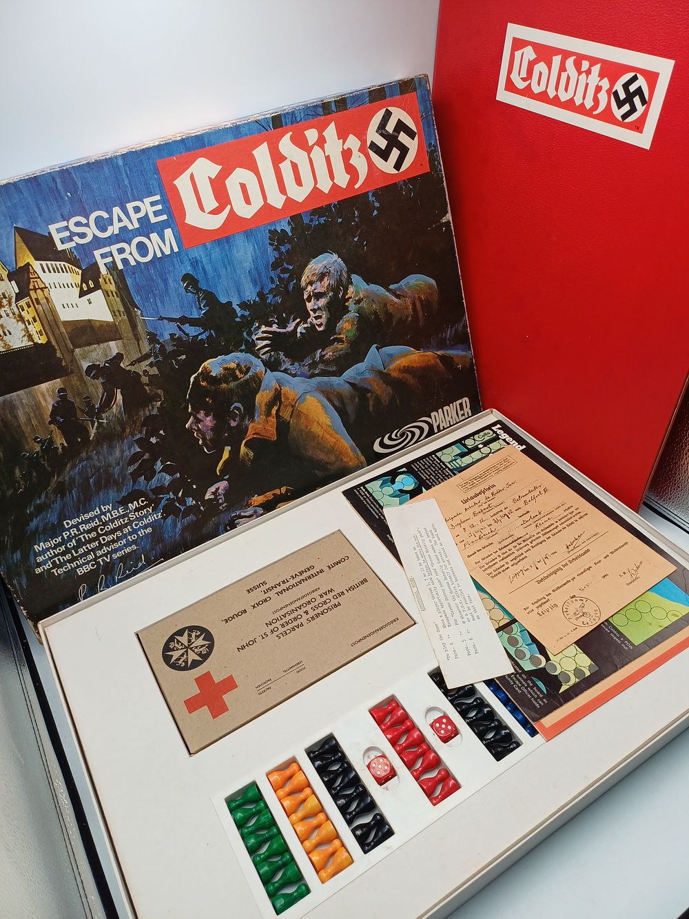 Lot 959: Parker Games Escape From Colditz Board Game, 1970s