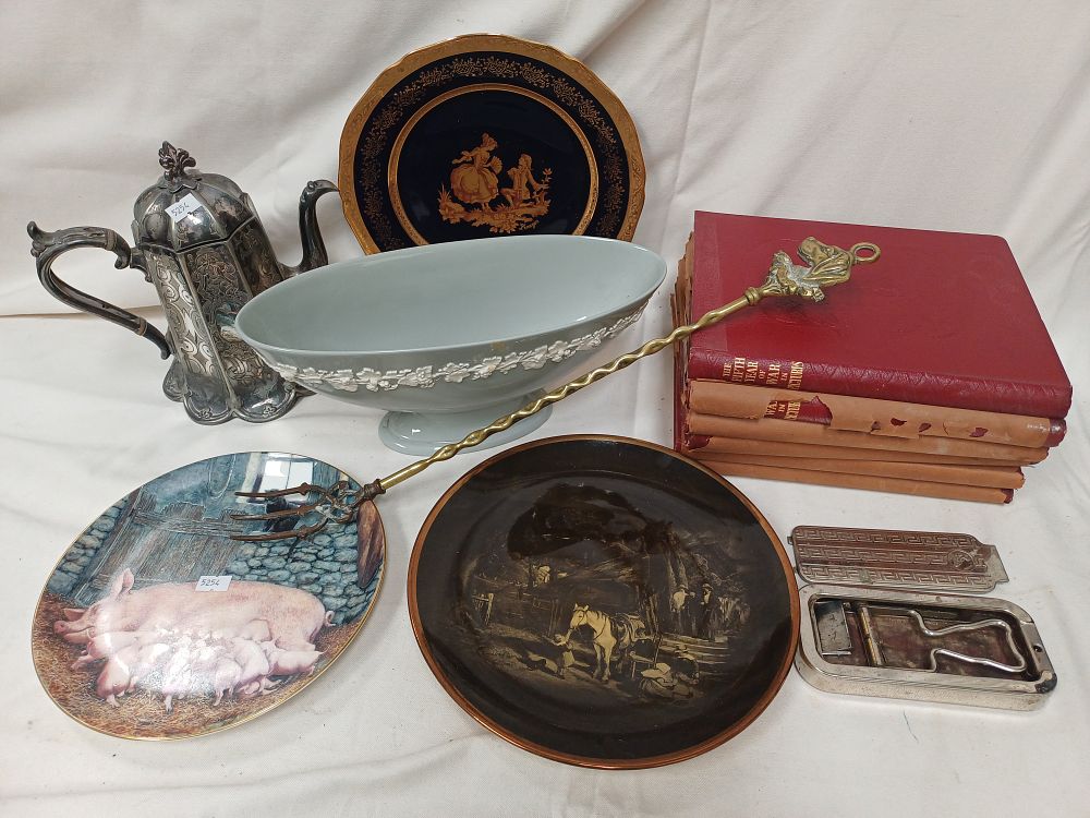 Lot 1003: A Collection of Decorative Ceramics, White Metal Ware and World War II Interest Books
