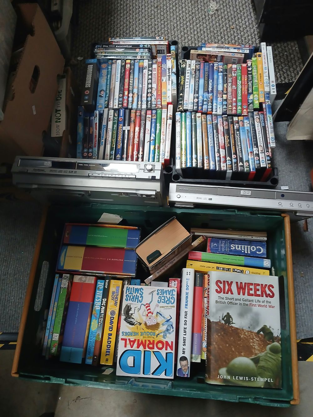 Lot 1011: A Collection of DVDs, Blu-rays, Popular Fiction Books and Two DVD Players