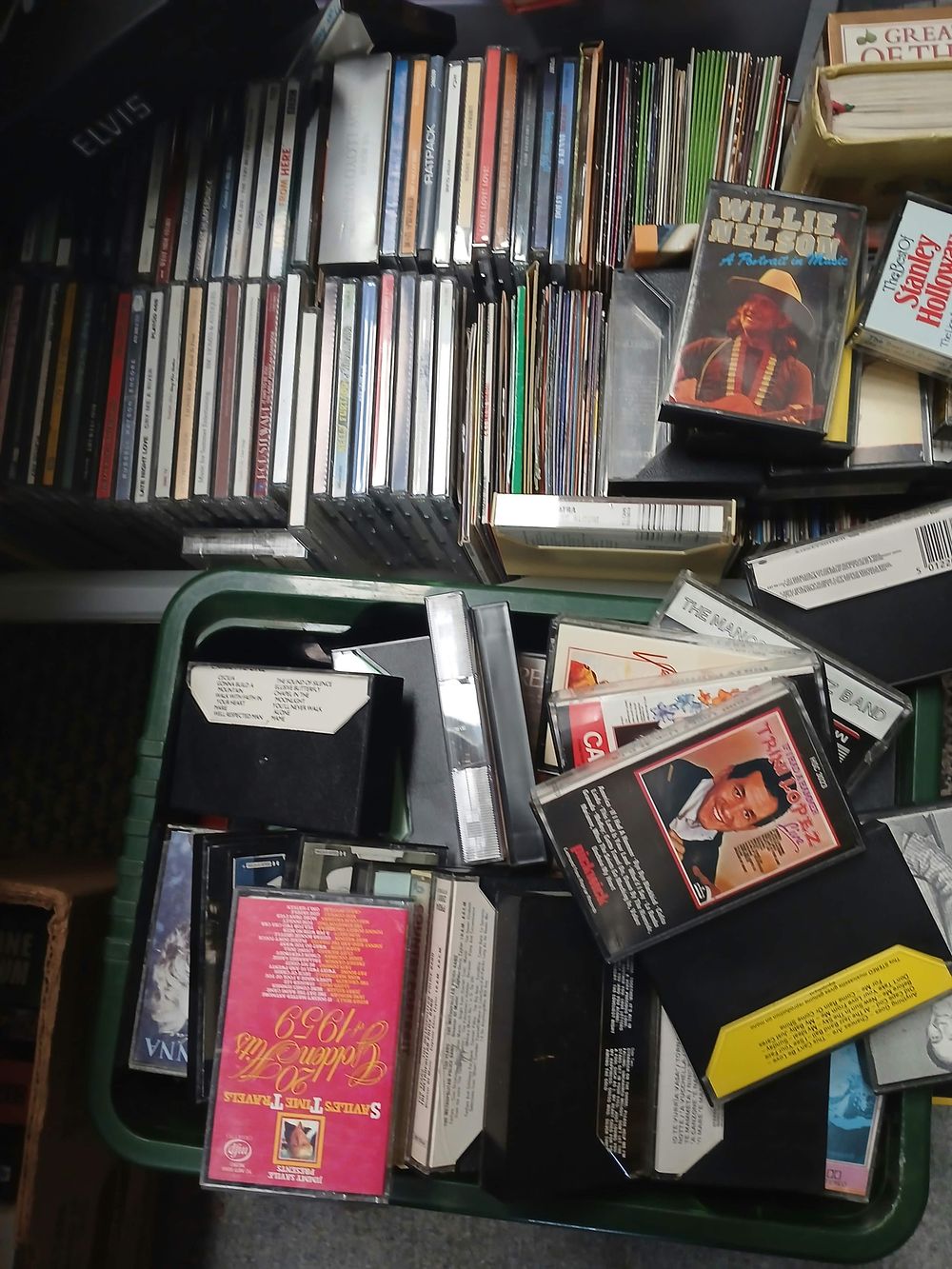 Lot 1013: A Collection of Compact Discs, Cassettes, 8-Track Cartridges and Hardback Books