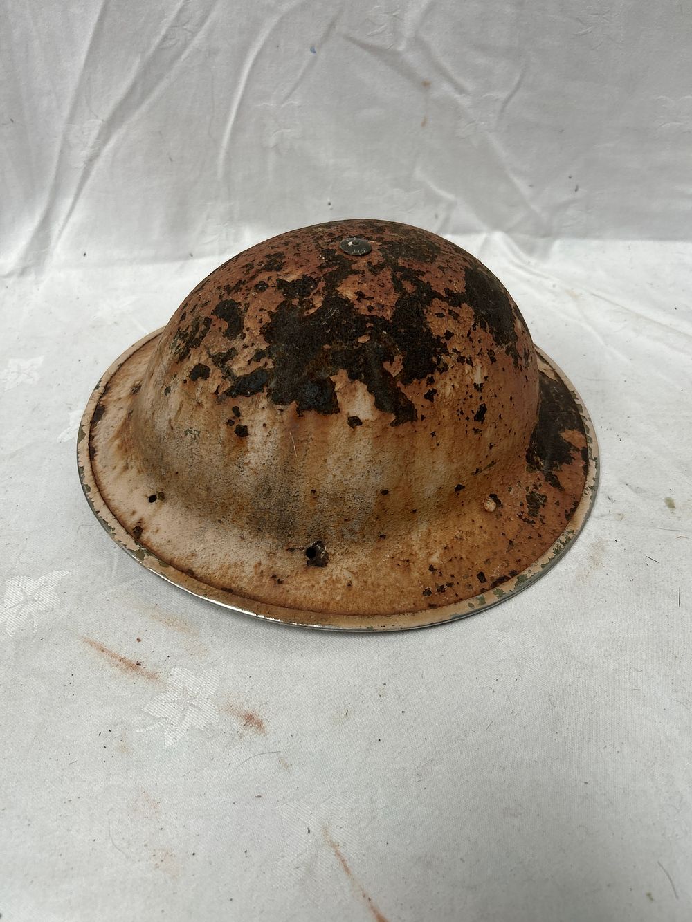 Lot 1051: Second World War British Manganese Steel Mark II Pattern Helmet