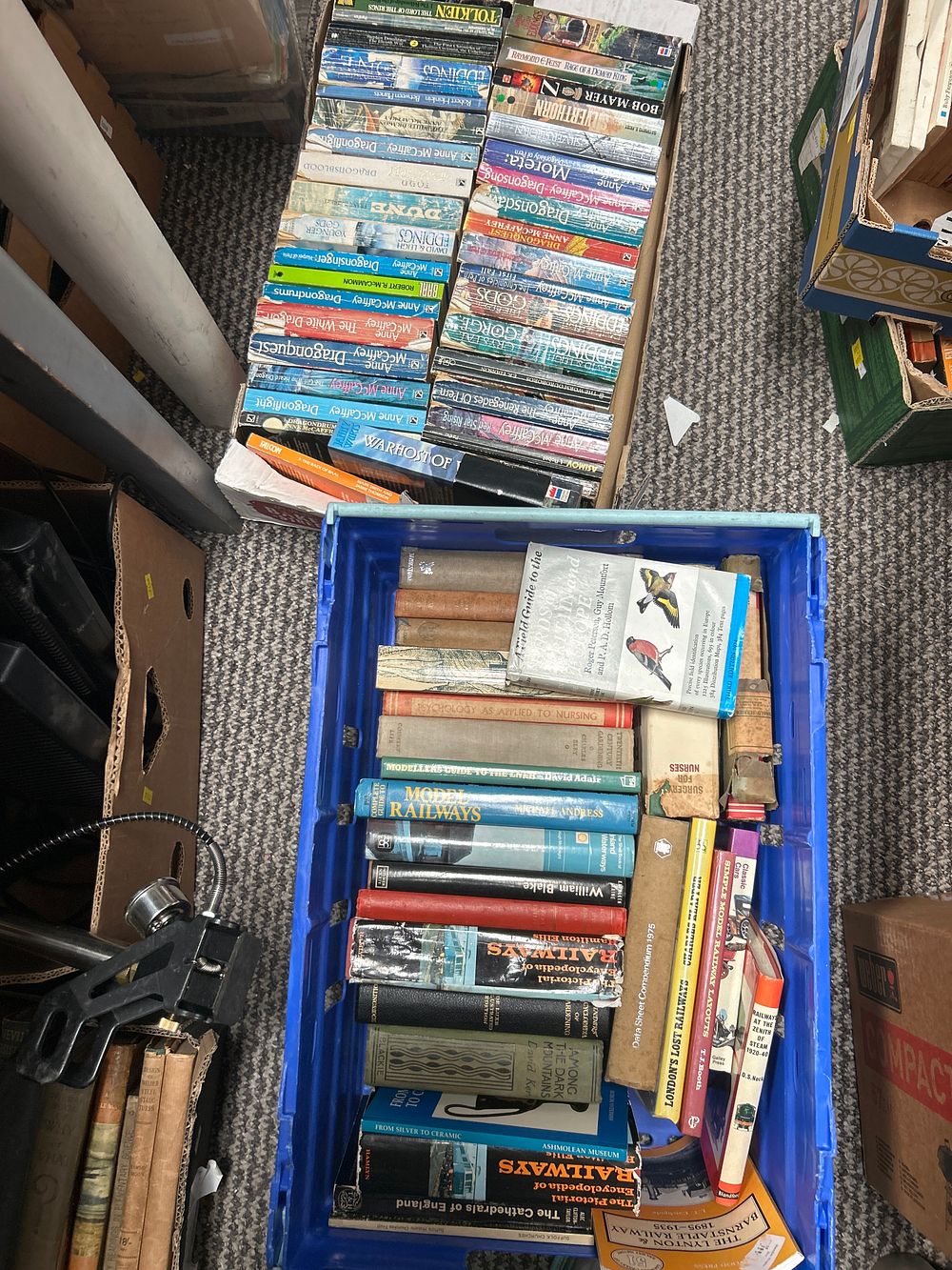 Lot 1063: A Collection of Science Fiction and Fantasy Paperbacks and Technical Hardcovers
