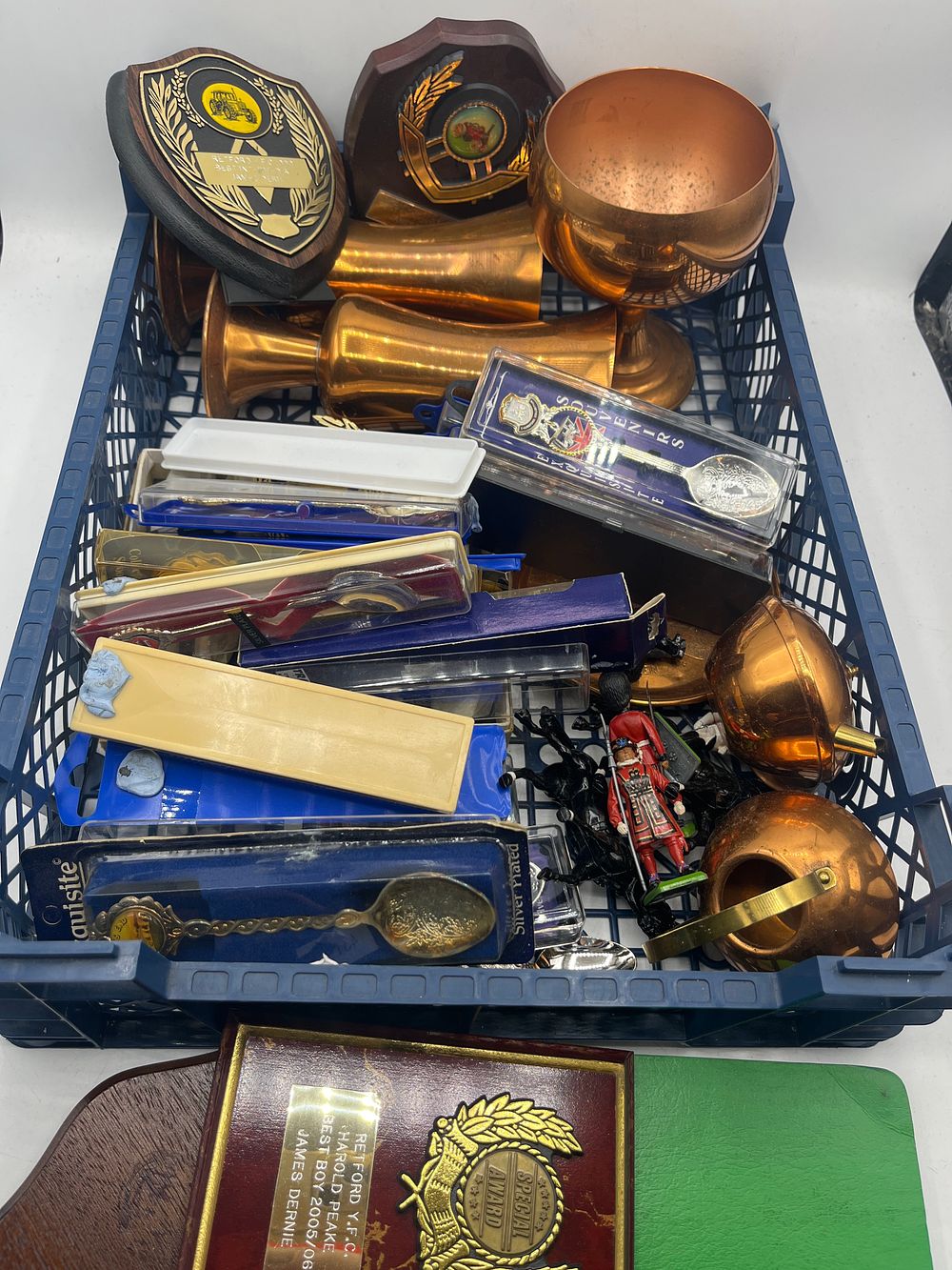 Lot 1119: A Collection of Retford Young Farmers' Club Trophies and White Metal Souvenirs