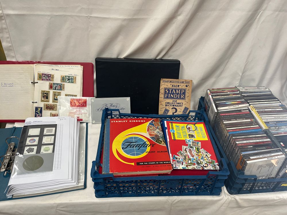 Lot 1151: UK and World Philatelic Collection with A Large Assortment of CDs