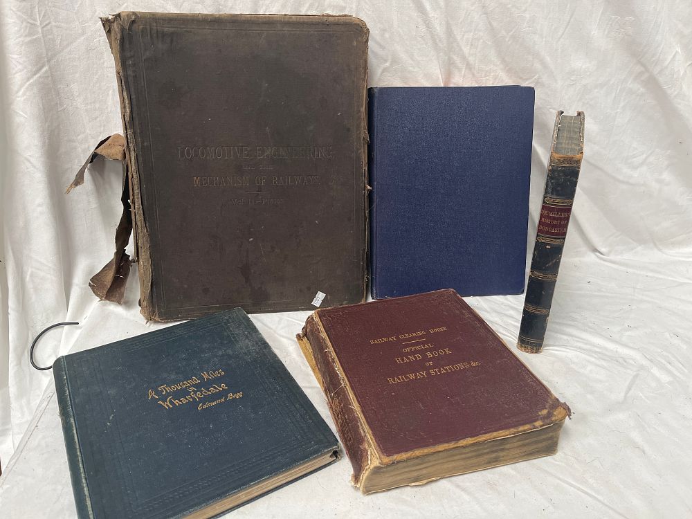Lot 1200: A Collection of Railway Engineering and Northern England Topography Volumes, 19th and Early 20th Century