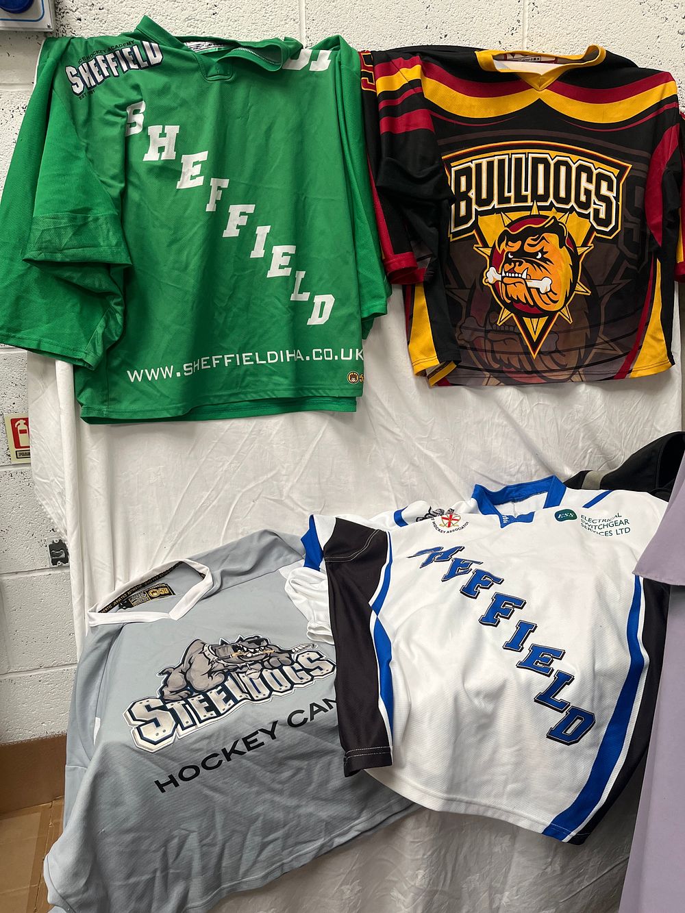 Lot 1208: A Collection of Sheffield Ice Hockey Jerseys