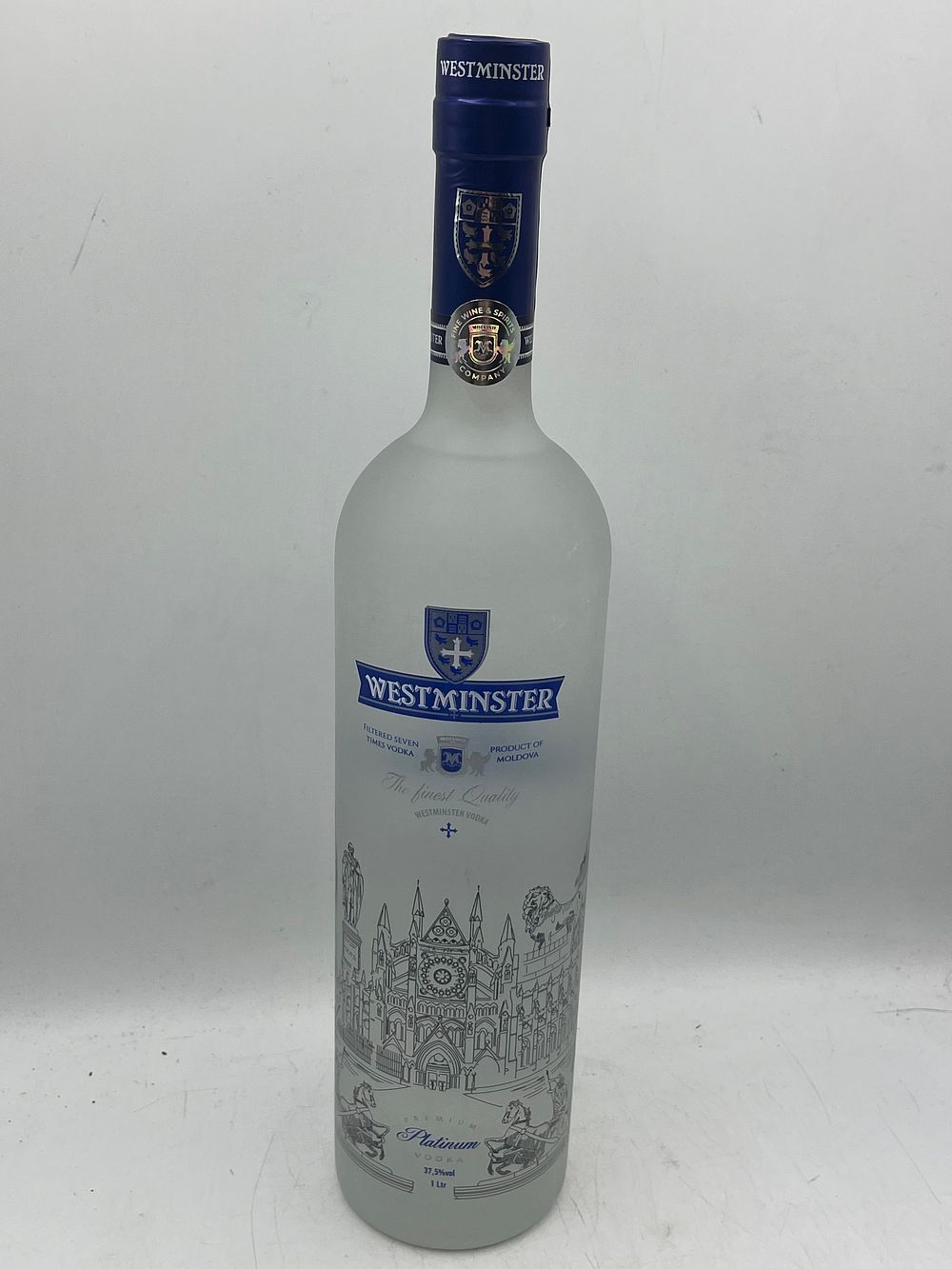 Lot 1235: Westminster Premium Platinum Vodka, Moldova, 1 Litre, 37.5% vol