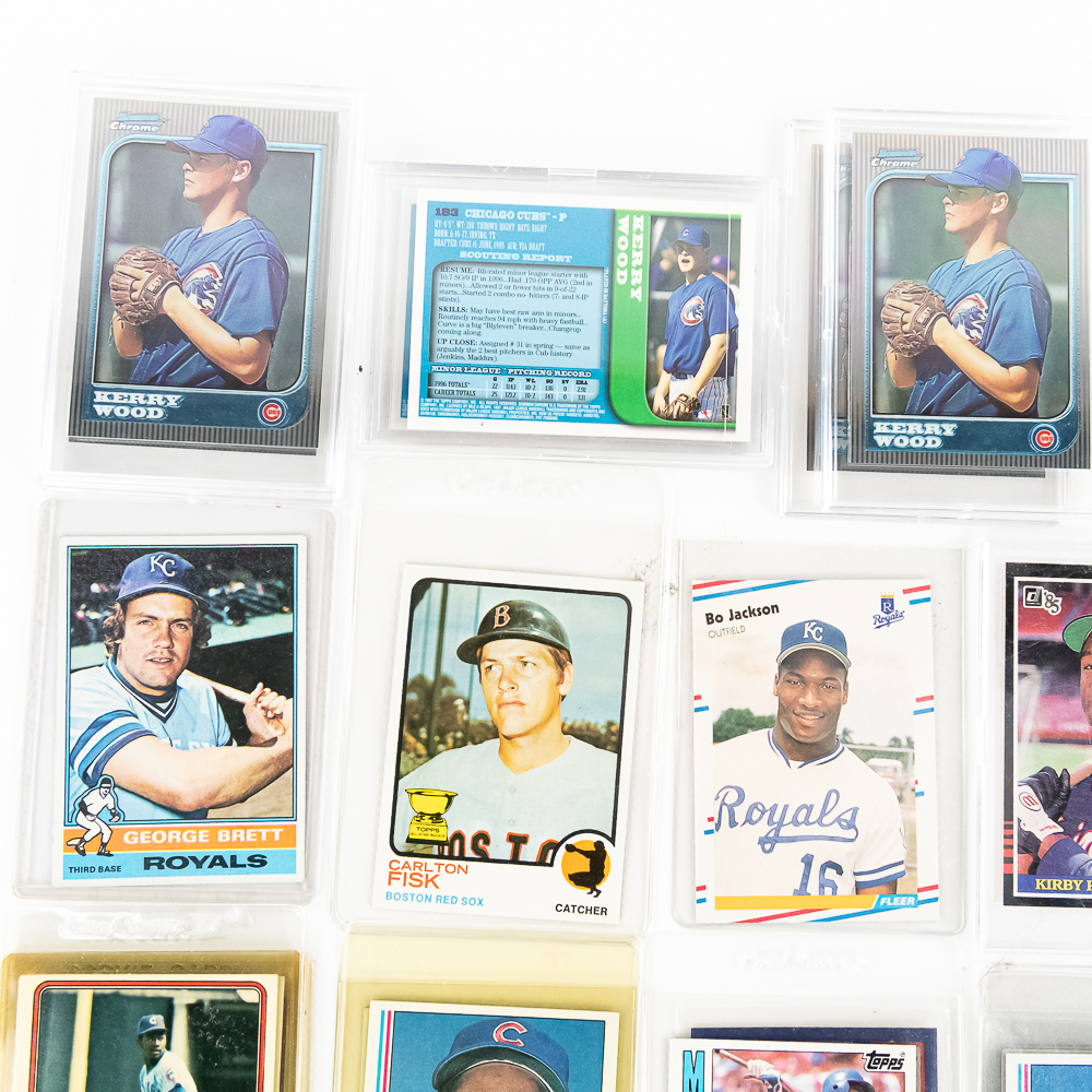 Lot 1050 Fisk Boggs Dawson Ripkin Sandberg Viola Rookies ++ Donley