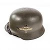 WW2 German Helmet M40 Double Decal NSKK. A nice example of a German Third Reich M40 double Image - 3