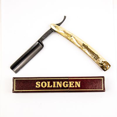 dubl duck Wonderedge Razor w/ Unorig. Box. Vintage Straight Razor "Wonderedge" by dubl duck