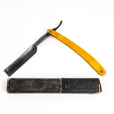 King Razor Mfg. Co Silver King w/ Unorig. Box. Vintage Straight Razor "Silver King" by King