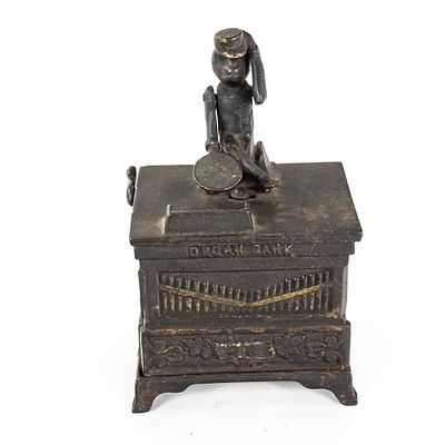1882 Kyser & Rex Mechanical Organ & Money Bank. Hard to come by cast iron Organ mechanical bank 