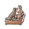 1885 Speaking Dog Red Dress Mechanical Bank. 1885 "Speaking Dog" Shepard Hardware "Red Dress" Image - 5