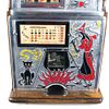 Rare 1930 5 Cent Jennings Witch Slot Machine. Original. Restored in the 1970's. Original cash Image - 2