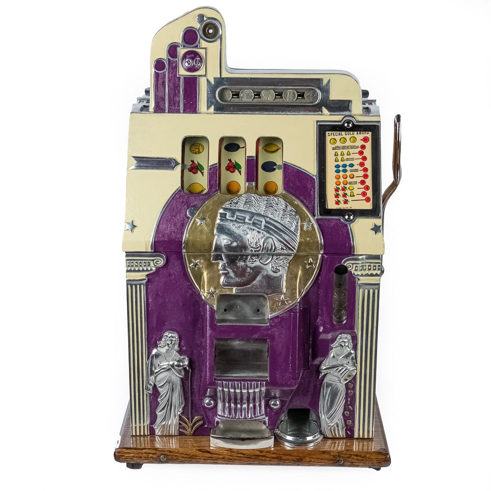 5 Cent Mills Roman Head/Golden Bell. Mills 5 cent Roman Head-Golden Bell with gold award 