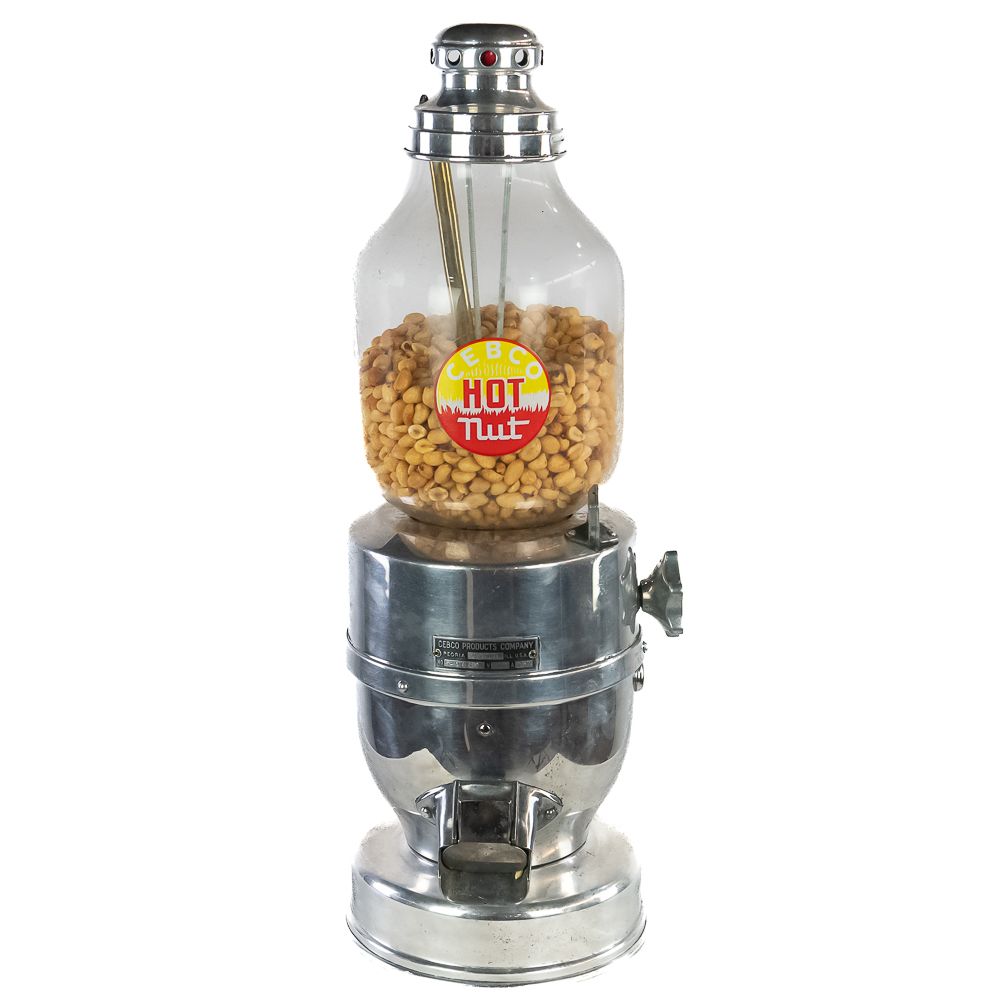 1 Cent Cebco Hot Nut Machine. Hot nut machine with light up top. A great looking art deco 