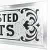 "Fresh Roasted Peanuts" Glass Sign. A stunning example of reverse-paint, chipped glass, mirror Image - 4