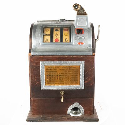*O.D. Jennings Operator Bell 5 Cent Slot Machine. Early Jennings 3 reel slot machine, looks to 