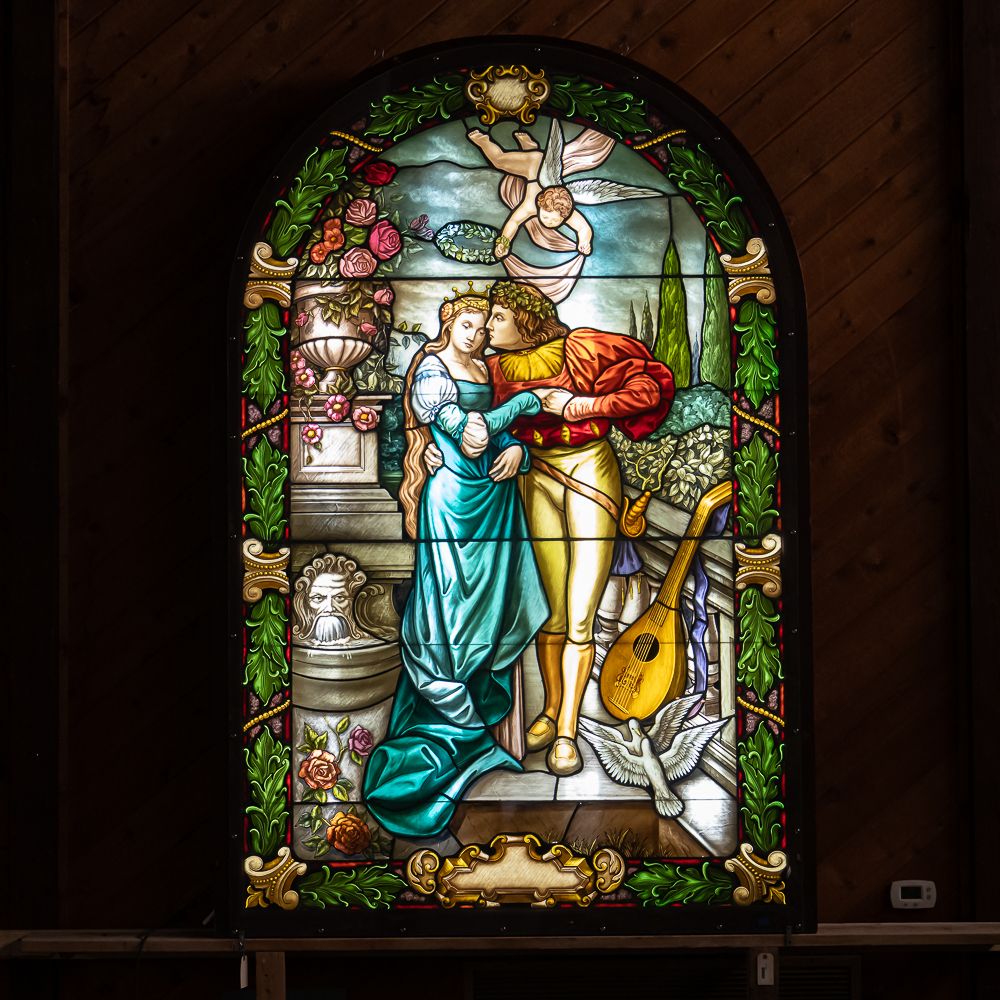 Monumental Victorian Stained Glass Window. A truly monumental and masterful stained glass window 