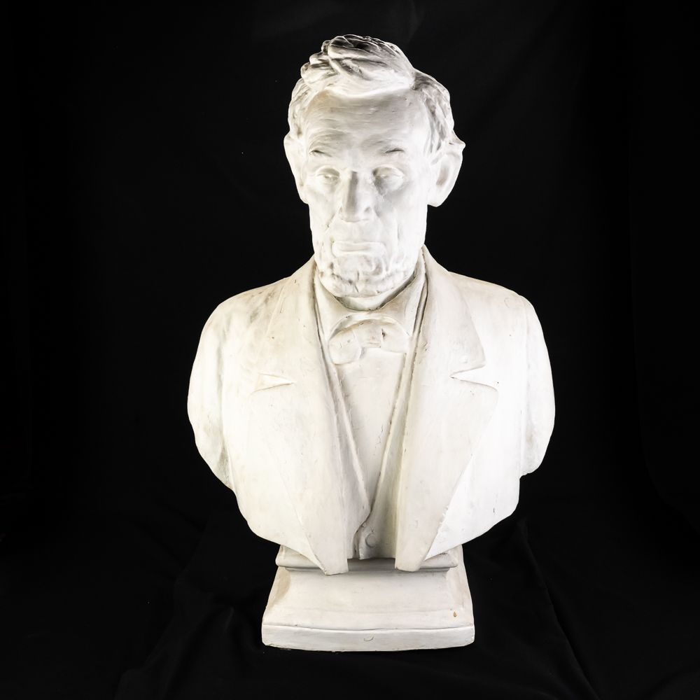 Early 1900's Abraham Lincoln Bust. Pedestal bust of Abraham Lincoln. Early 1900's plaster with a 