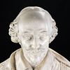 Antique Bust of William Shakespeare. Plaster bust of William Shakespeare. Antique pedestal piece Image - 2