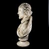 Antique Bust of William Shakespeare. Plaster bust of William Shakespeare. Antique pedestal piece Image - 7