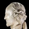 Antique Bust of William Shakespeare. Plaster bust of William Shakespeare. Antique pedestal piece Image - 8