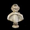 Antique Bust of William Shakespeare. Plaster bust of William Shakespeare. Antique pedestal piece Image - 9