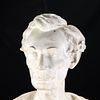 President Abe Lincoln Pedestal Bust. Large plaster pedestal bust of President Abraham Lincoln. Image - 2