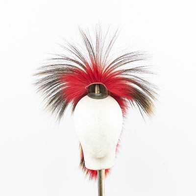 Northern Plains Roach w/Spreader. This vibrant Northern Plains roach with spreader likely dating 