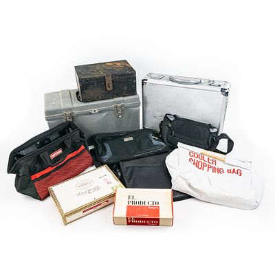 Aluminum Metal Combo Briefcase & Travel Bags +++. Including aluminum attache metal brief case 