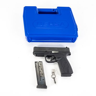 Bersa BP9CC 9mm Pistol H47525. Bersa Model BP9CC handgun. Caliber 9mm Luger. Single Stack 