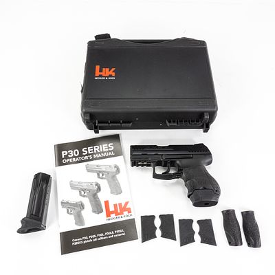 HK P30SK 9mm Pistol 214-049229. Heckler and Koch Model P30SK pistol. Caliber 9mm Luger. Polmyer 