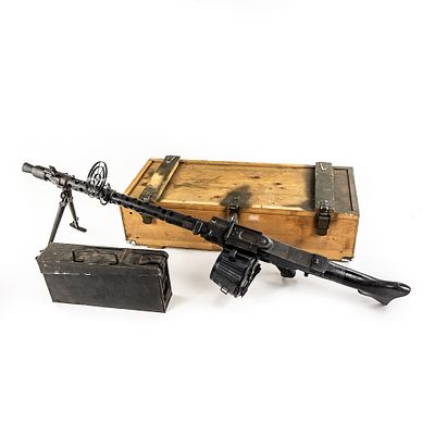 German Non-Functional MG34 7.92x57mm Machine Gun. German Deactivated MG34 7.92 x57mm Machine 