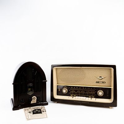 Grundig 4606 U Stereo & GE 7-4100J AM FM Radio. Collection features vintage Grundig 4606 U 