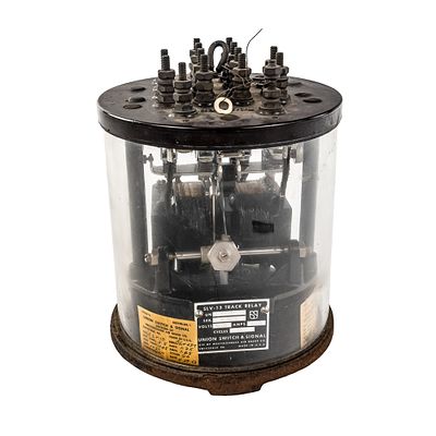 Union Switch & Signal RR Vane Line Control. Vintage Union Switch & Signal railroad vane line 