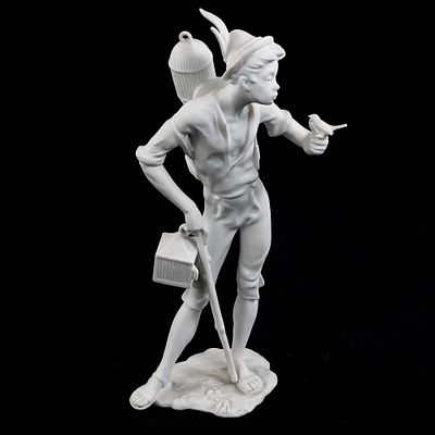 Kaiser Germany #387 Bird Seller 8 3/4 Figurine. Alka Kunst KAISER Bavaria GERMANY #387 BIRD 