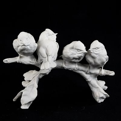 Kaiser Germany #607 White Bisque Birds on a Branch. Kaiser Germany #607 Limited Edition 2109 / 