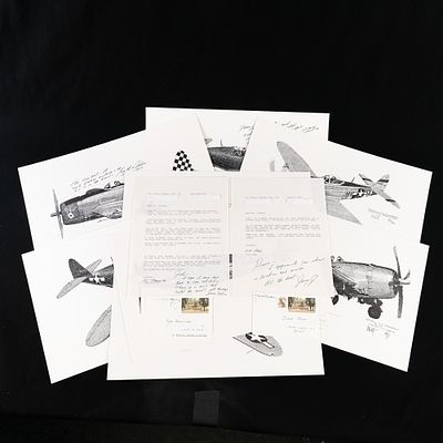 Signed Aces, MOH Notables #9 Gerald Jerry Johnson. This lot presents a fantastic piece of 