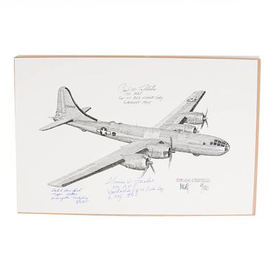 B-29/B-17 Signed Aviation Prints Enola Gay. A fantastic set for the aviation history enthusiast 