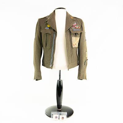 WWII US M44 , 82nd ABN, 505 PIR w/Bazooka Patch. M-44 “Ike Jacket”, 82nd Airborne Division 